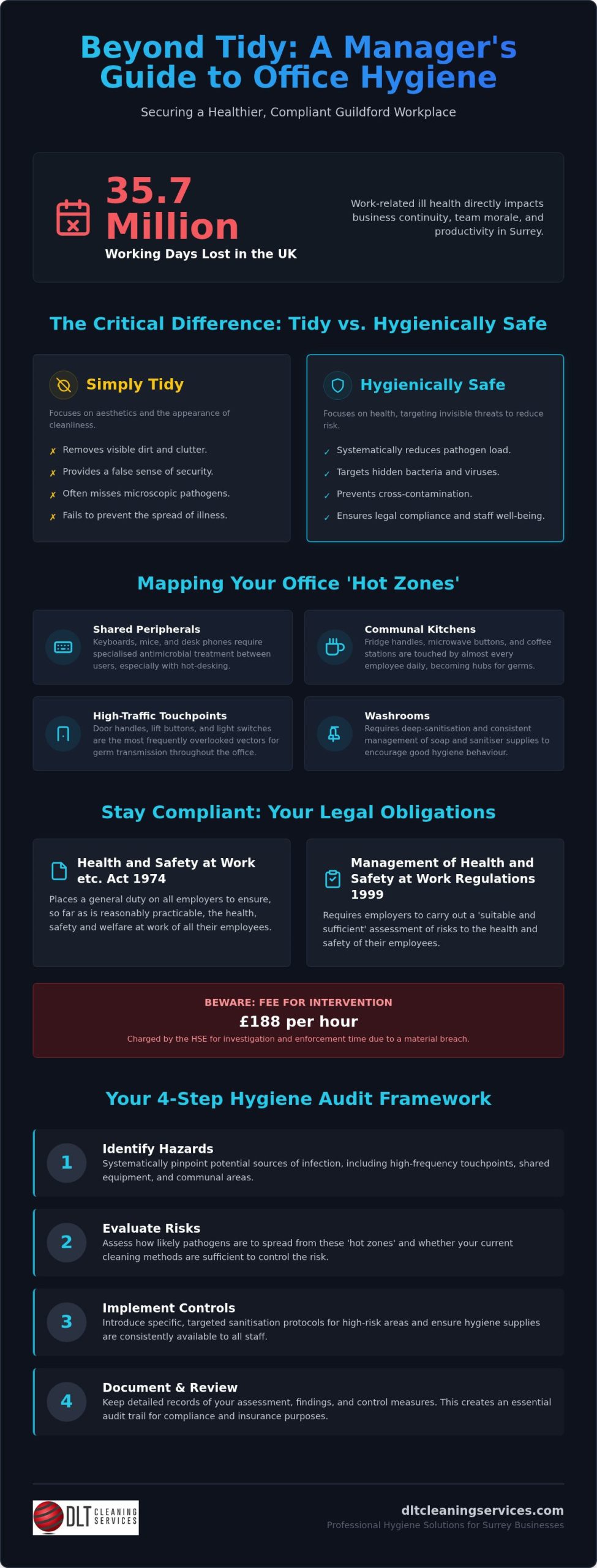 Guildford Office Hygiene Risk Assessment: A Manager’s Guide to Workplace Safety