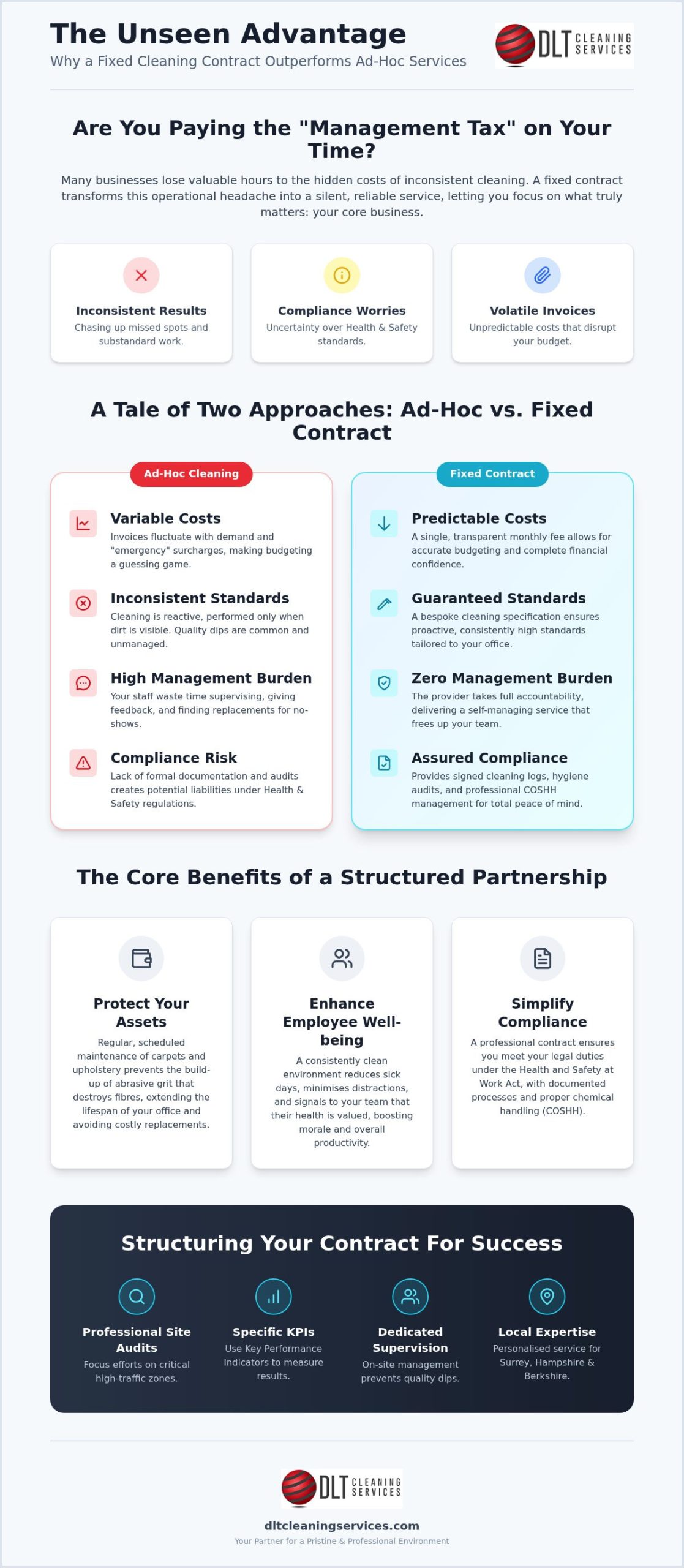 The Strategic Benefits of a Fixed Office Cleaning Contract for Your Business