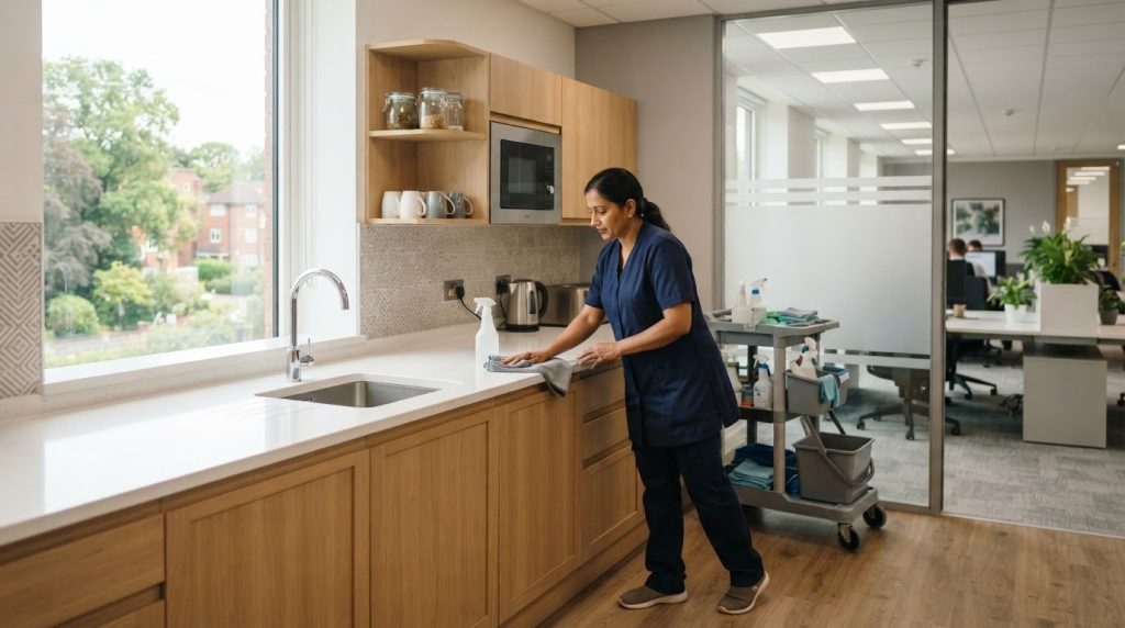 Guildford office cleaning for kitchens and welfare facilities
