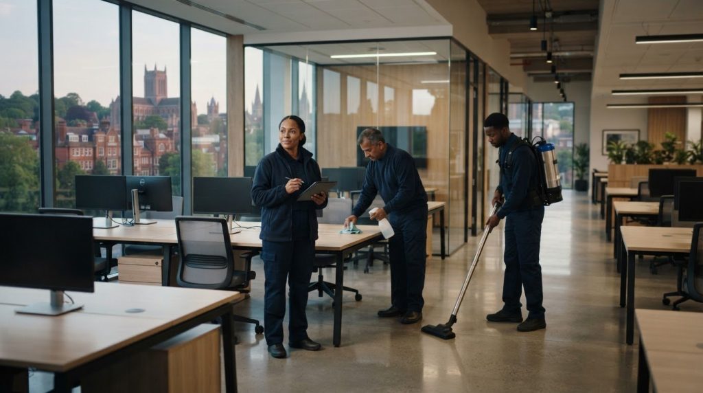 Supervised Cleaning Team in Guildford: Consistent Office Cleaning, Hands-On